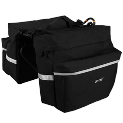 BV Bicycle Panniers with Adjustable Hooks and Carrying Handle